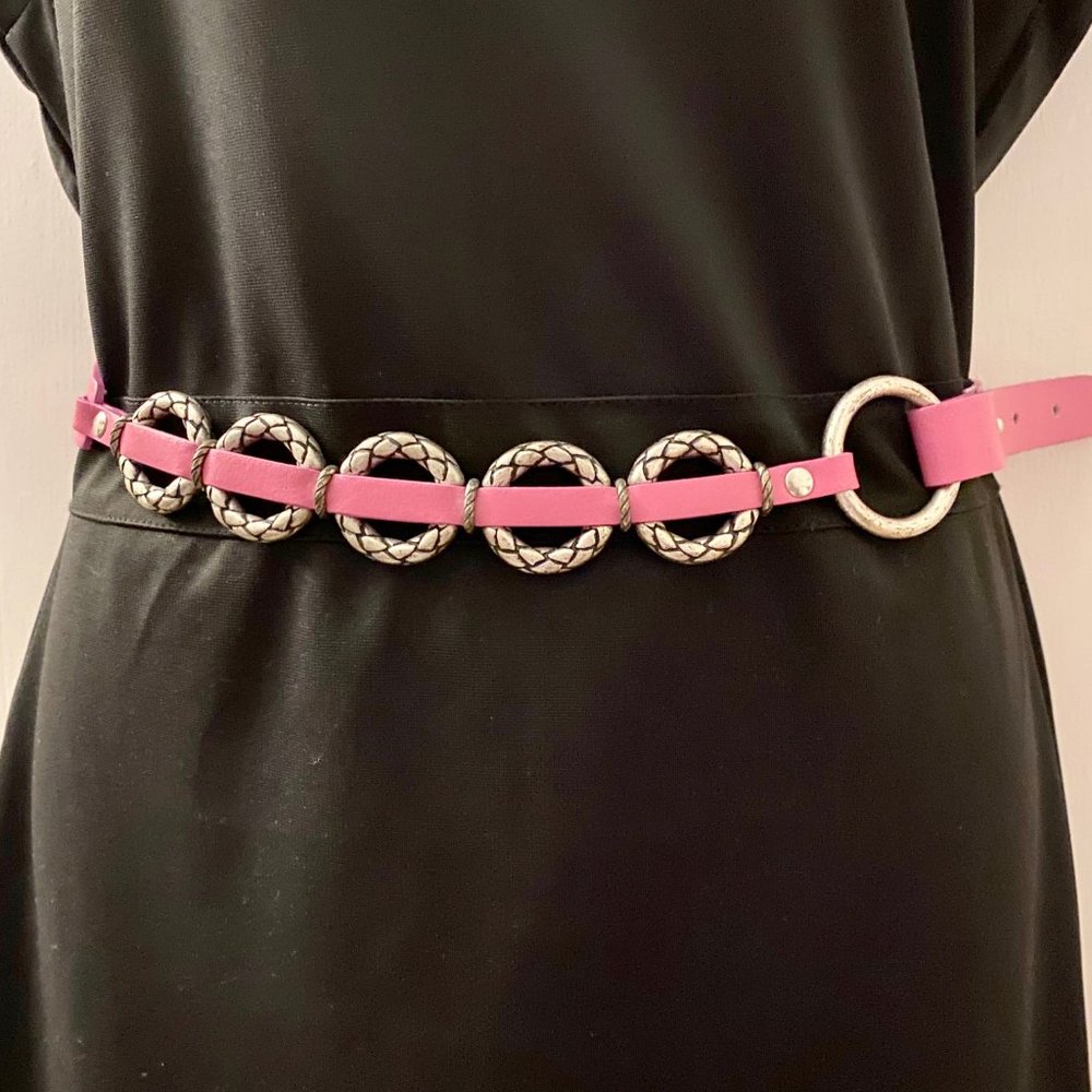 Antoniazzi Barbiecore Chain Narrow Leather PrairieWestern Artsy Boho Coquette Bโฆ